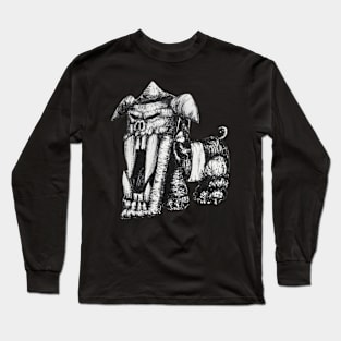 Dog Artwork Long Sleeve T-Shirt